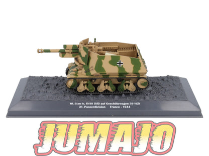 TK29 Tank Altaya IXO 1/43 WW2 : 10.5cm FH18 Panzerdivision France 1944