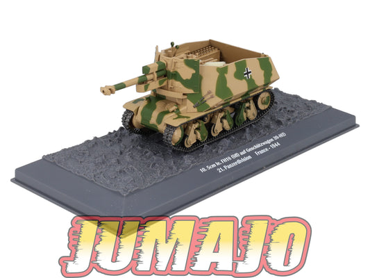 TK29 Tank Altaya IXO 1/43 WW2 : 10.5cm FH18 Panzerdivision France 1944