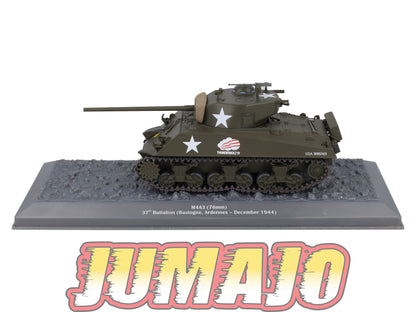 TK2 Tank Altaya IXO 1/43 WW2 : M4A3 76mm 37th batallion Ardennes 1944 December