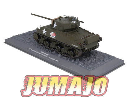 TK2 Tank Altaya IXO 1/43 WW2 : M4A3 76mm 37th batallion Ardennes 1944 December