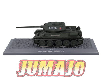 TK32 Tank Altaya IXO 1/43 WW2 : T-34/85 55th Armoured brigade Germany 1945