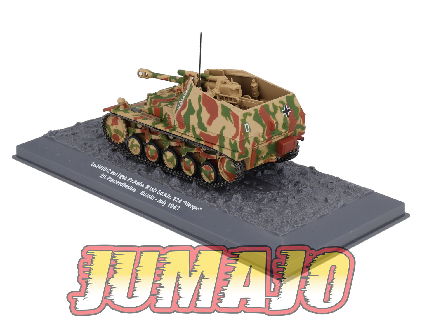TK34 Tank Altaya IXO 1/43 WW2 : Le.FH18/2 Wespe 20.Panzerdivision Russia 1943 July