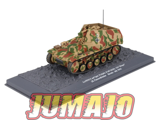 TK34 Tank Altaya IXO 1/43 WW2 : Le.FH18/2 Wespe 20.Panzerdivision Russia 1943 July
