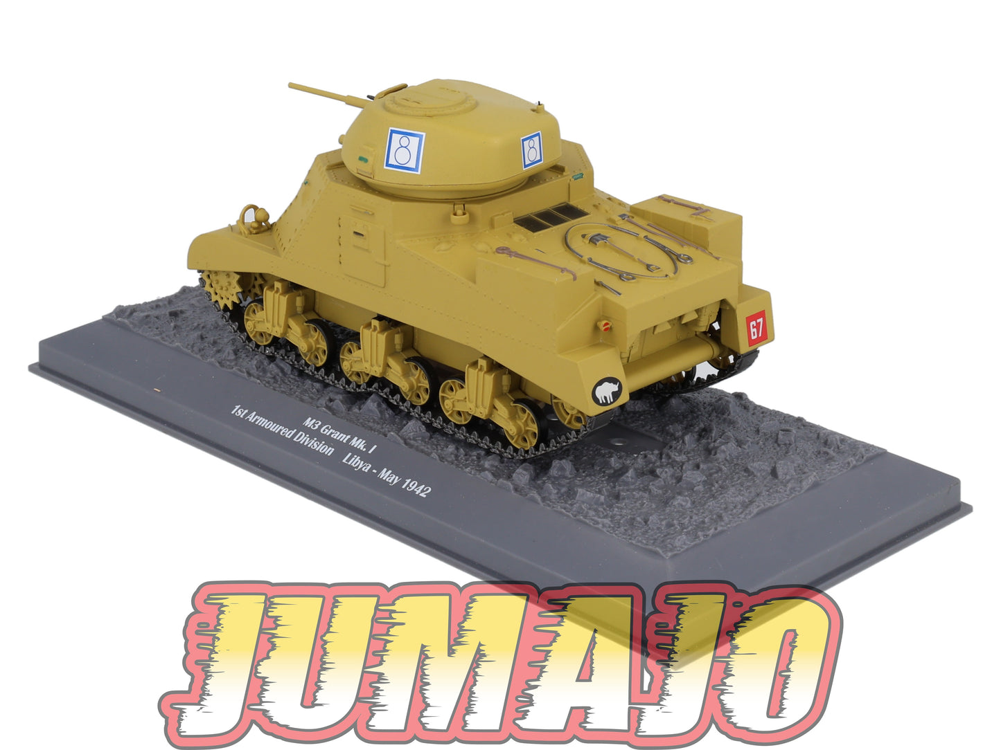 TK36 Tank Altaya IXO 1/43 WW2 : M3 Grant Mk.I 1st Armoured Div Libya 1942 May