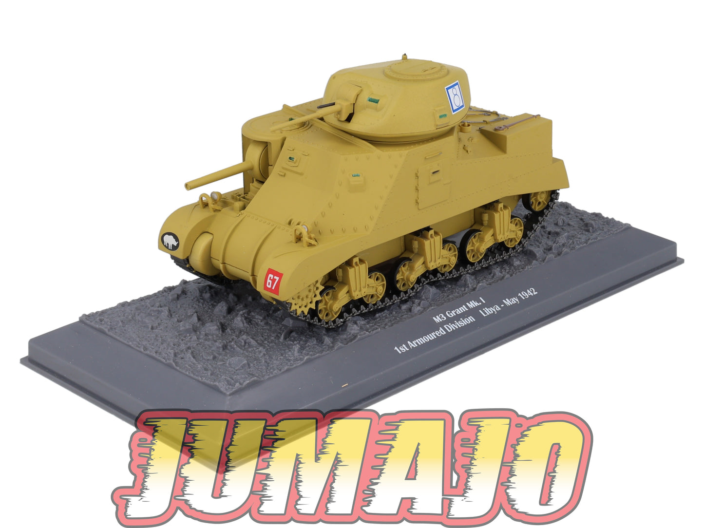 TK36 Tank Altaya IXO 1/43 WW2 : M3 Grant Mk.I 1st Armoured Div Libya 1942 May