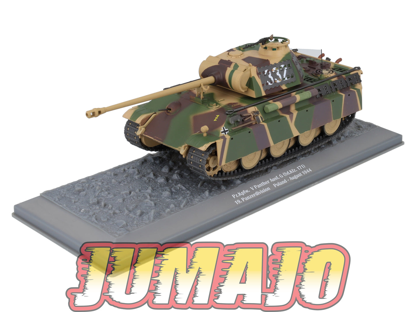 TK38 Tank Altaya IXO 1/43 WW2 : Pz.Kpfw V Panther 19 Panzerdivision Poland 1944 August