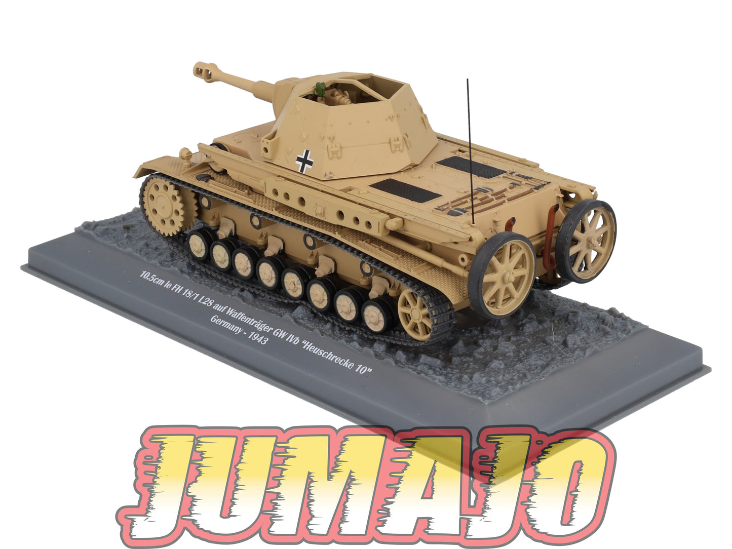 TK39 Tank Altaya IXO 1/43 WW2 : 10.5cm Le FH 18/1 L28 Heuschrecke 10 Germany 1943