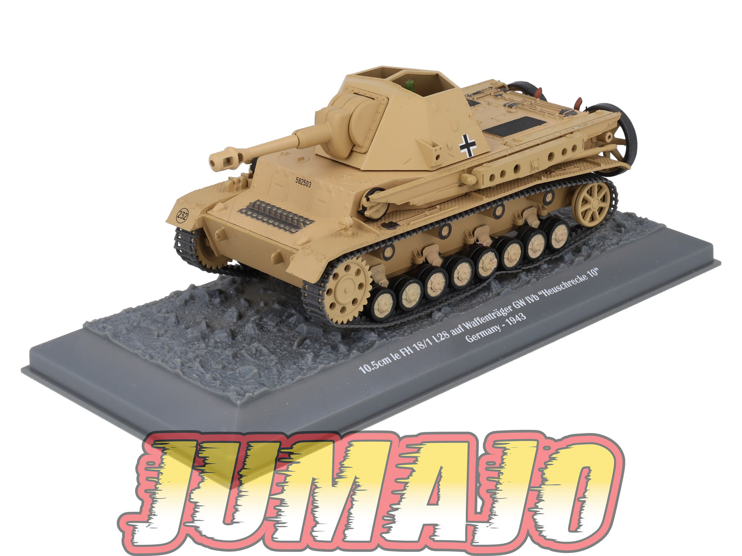 TK39 Tank Altaya IXO 1/43 WW2 : 10.5cm Le FH 18/1 L28 Heuschrecke 10 Germany 1943