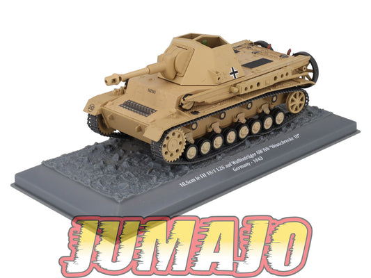 TK39 Tank Altaya IXO 1/43 WW2 : 10.5cm Le FH 18/1 L28 Heuschrecke 10 Germany 1943