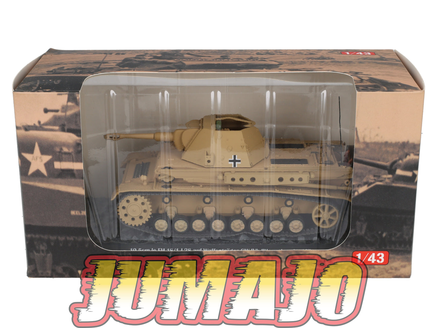 TK39 Tank Altaya IXO 1/43 WW2 : 10.5cm Le FH 18/1 L28 Heuschrecke 10 Germany 1943