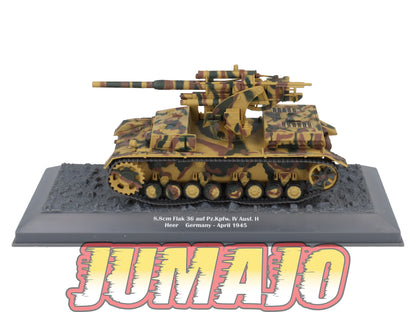 TK44 Tank Altaya IXO 1/43 WW2 : 8.8cm Flak 36 auf Pz.Kpfw Germany 1945 April