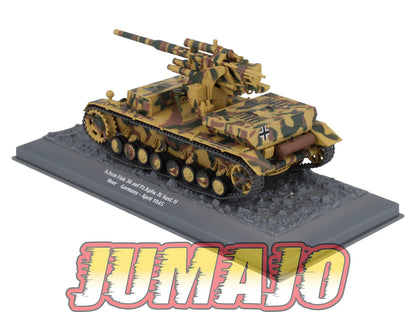 TK44 Tank Altaya IXO 1/43 WW2 : 8.8cm Flak 36 auf Pz.Kpfw Germany 1945 April