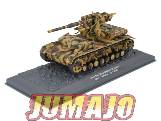 TK44 Tank Altaya IXO 1/43 WW2 : 8.8cm Flak 36 auf Pz.Kpfw Germany 1945 April