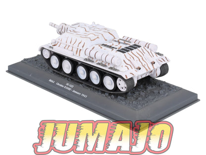 TK45 Tank Altaya IXO 1/43 WW2 : SU-122 RKKA USSR Ukraine 1943 January