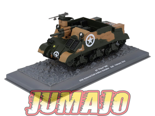 TK48 Tank Altaya IXO 1/43 WW2 : M7 Priest HMC 68th Armored Italy 1944 February