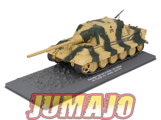 TK4 Tank Altaya IXO 1/43 WW2 : Panzerjäger Tiger Jagdtiger Germany 1945 April
