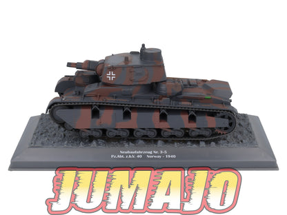 TK50 Tank Altaya IXO 1/43 WW2 : Neubaufahrzeug Nr.3-5 Norway 1940