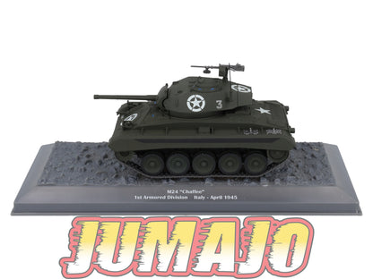 TK53 Tank Altaya IXO 1/43 WW2 : M24 Chaffee 1st Armored Div Italy 1945 April