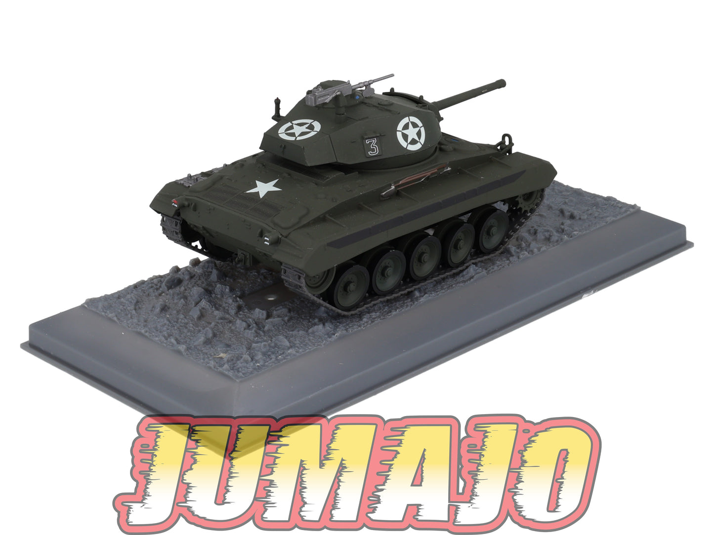TK53 Tank Altaya IXO 1/43 WW2 : M24 Chaffee 1st Armored Div Italy 1945 April