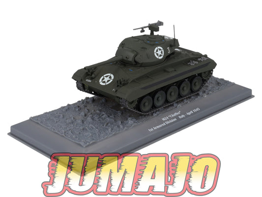 TK53 Tank Altaya IXO 1/43 WW2 : M24 Chaffee 1st Armored Div Italy 1945 April