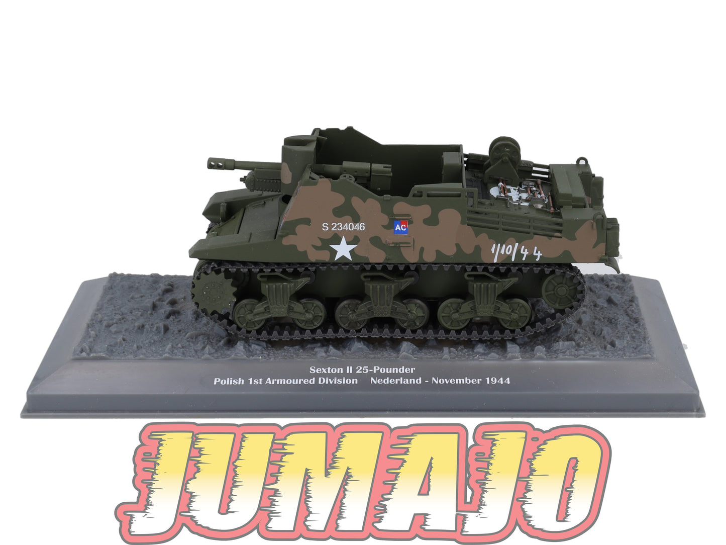 TK54 Tank Altaya IXO 1/43 WW2 : Sexton II 25-pounder Polish Nederland 1944 November