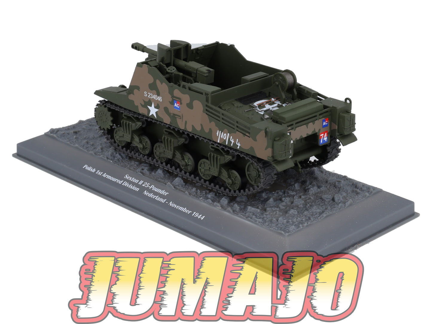TK54 Tank Altaya IXO 1/43 WW2 : Sexton II 25-pounder Polish Nederland 1944 November