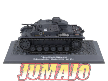 TK57 Tank Altaya IXO 1/43 WW2 : pz.Kpfw.III 13. Panzerdivision USSR Ukraine 1941 July