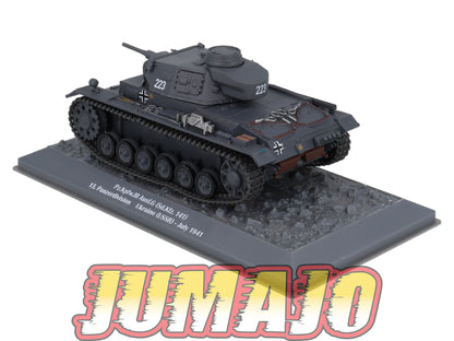 TK57 Tank Altaya IXO 1/43 WW2 : pz.Kpfw.III 13. Panzerdivision USSR Ukraine 1941 July