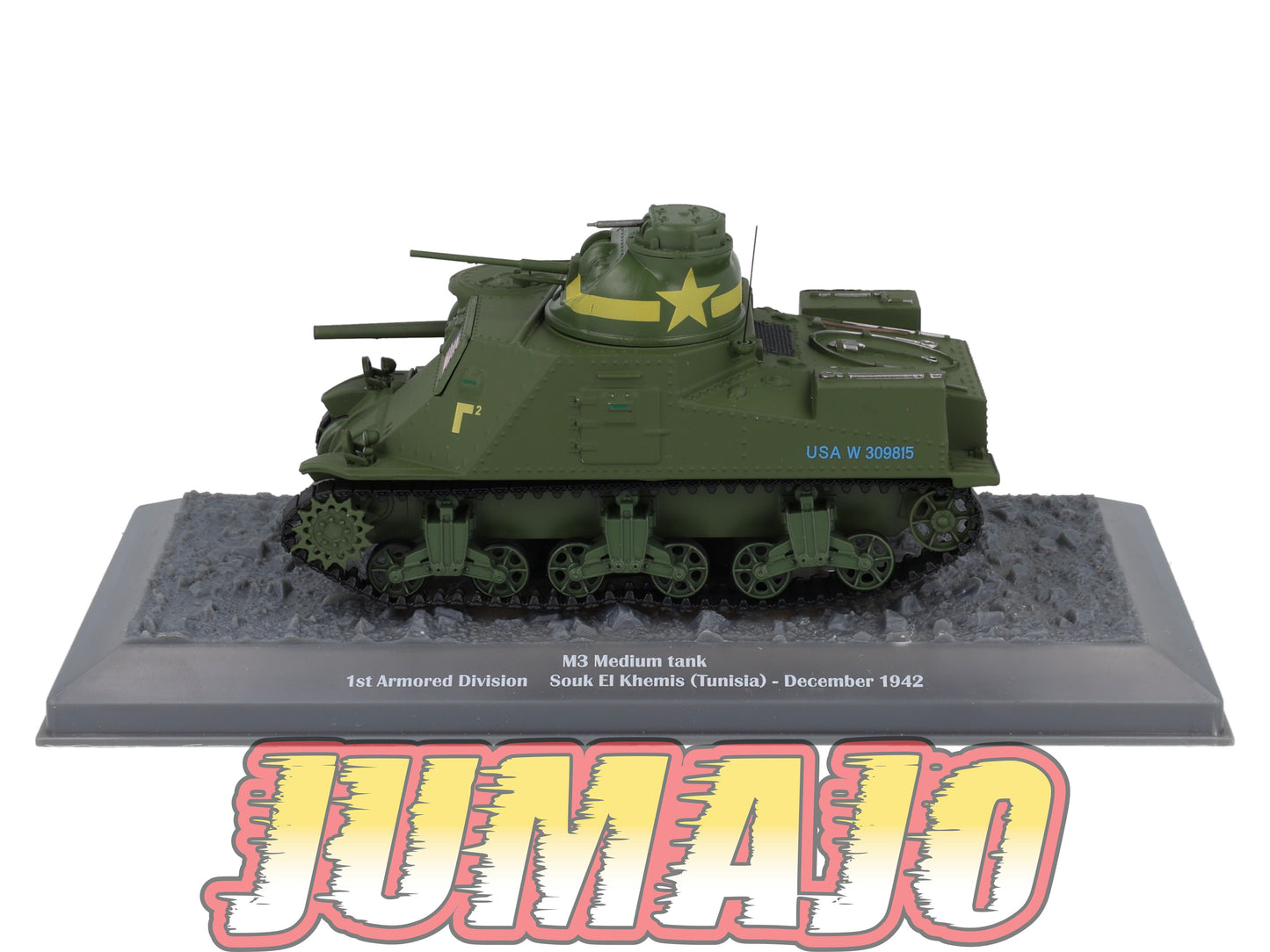 TK62 Tank Altaya IXO 1/43 WW2 : M3 Medium tank Souk El Khemis Tunisia 1942 December