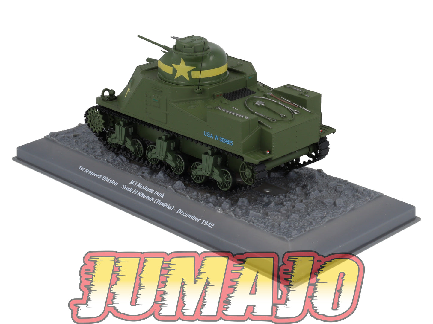 TK62 Tank Altaya IXO 1/43 WW2 : M3 Medium tank Souk El Khemis Tunisia 1942 December