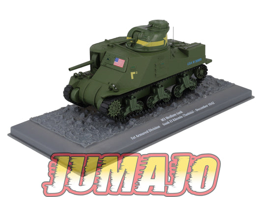 TK62 Tank Altaya IXO 1/43 WW2 : M3 Medium tank Souk El Khemis Tunisia 1942 December