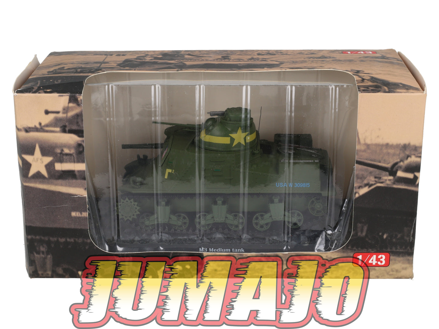 TK62 Tank Altaya IXO 1/43 WW2 : M3 Medium tank Souk El Khemis Tunisia 1942 December