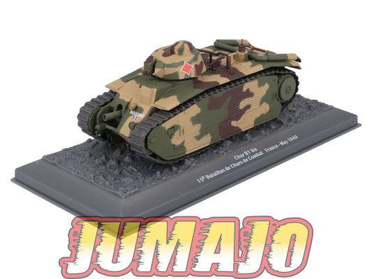 TK6 Tank Altaya IXO 1/43 WW2 : Char B1 Bis Chars de combat France 1940 May