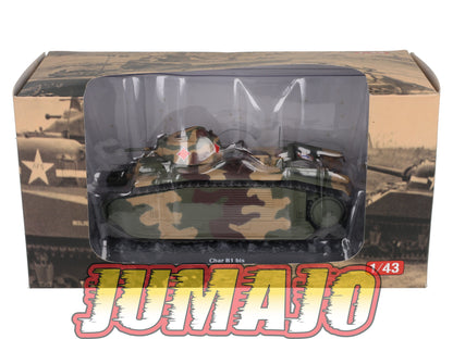 TK6 Tank Altaya IXO 1/43 WW2 : Char B1 Bis Chars de combat France 1940 May