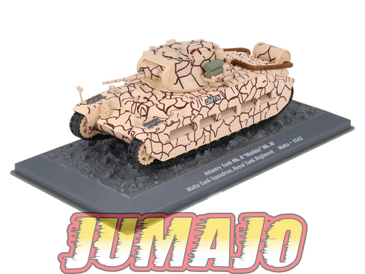 TK70 Tank Altaya IXO 1/43 WW2 : Infantry Tank Mk.II Malta 1942