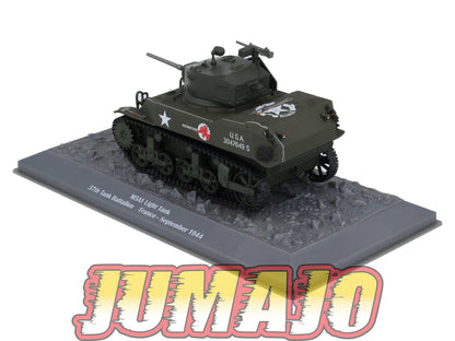 TK72 Tank Altaya IXO 1/43 WW2 : M5A1 Light Tank France 1944 September