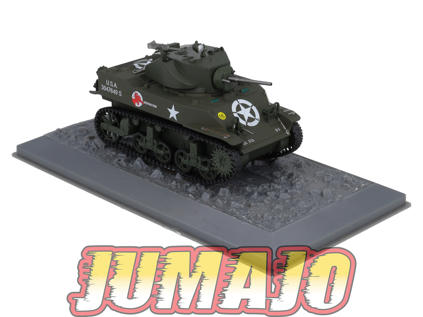 TK72 Tank Altaya IXO 1/43 WW2 : M5A1 Light Tank France 1944 September