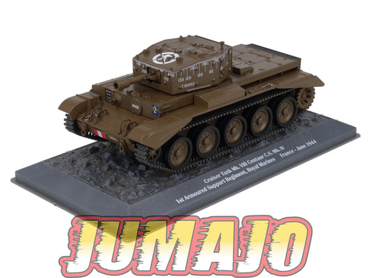 TK74 Tank Altaya IXO 1/43 WW2 : Cruiser Tank Mk.VIII Centaur France 1944 June