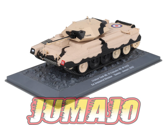 TK79 Tank Altaya IXO 1/43 WW2 : Cruiser Tank Mk. VI Crusader Tunisia 1943 January