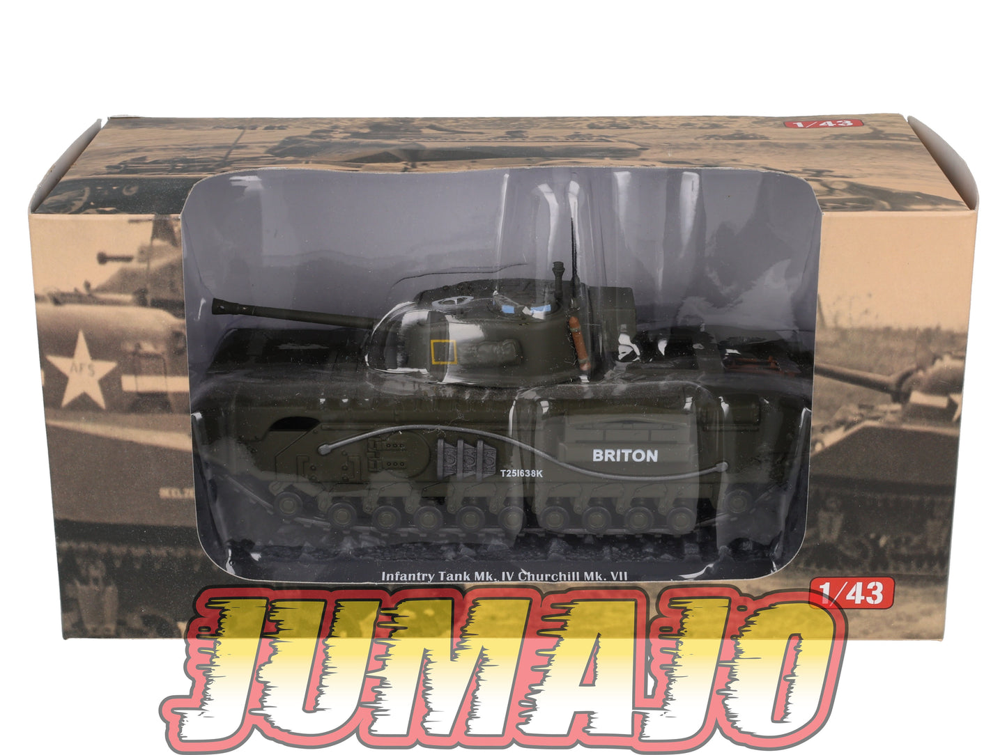 TK8 Tank Altaya IXO 1/43 WW2 : Infantry Tank Mk. IV Churchill France 1944 July