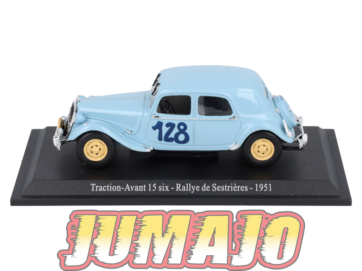 TRA11 Voiture 1/43 Atlas NOREV Traction Avant 15 Six Rallye de Sestrières 1951 #128