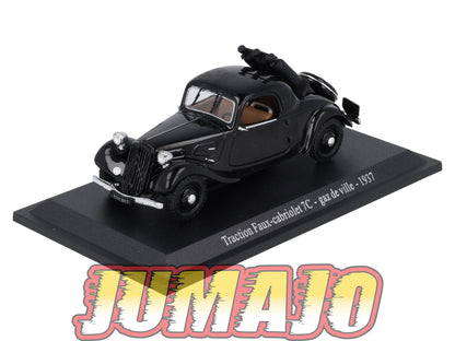 TRA12 Voiture 1/43 Atlas NOREV Traction Faux Cabriolet 7C Gaz De Ville 1937