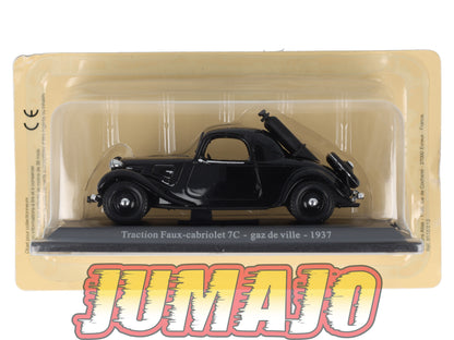 TRA12 Voiture 1/43 Atlas NOREV Traction Faux Cabriolet 7C Gaz De Ville 1937