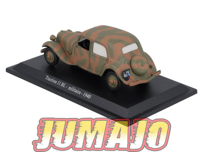 TRA18 Voiture 1/43 Atlas NOREV Traction 11 BL Militaire 1940