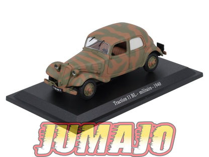 TRA18 Voiture 1/43 Atlas NOREV Traction 11 BL Militaire 1940