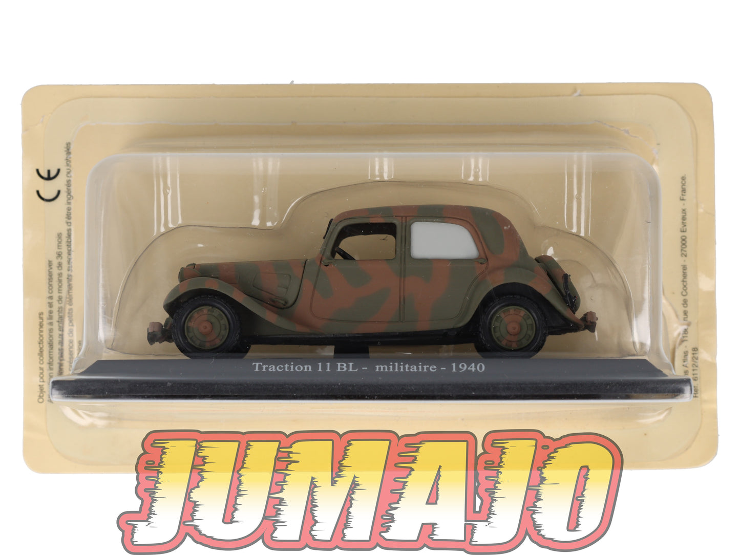 TRA18 Voiture 1/43 Atlas NOREV Traction 11 BL Militaire 1940