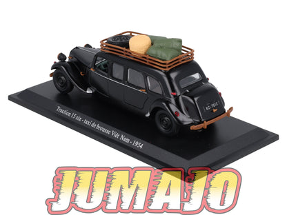 TRA25 Voiture 1/43 Atlas NOREV Traction 15 Six Taxi De Brousse Viêt Nam 1954