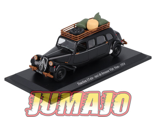 TRA25 Voiture 1/43 Atlas NOREV Traction 15 Six Taxi De Brousse Viêt Nam 1954
