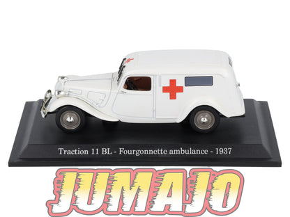 TRA26 Voiture 1/43 Atlas NOREV Traction 11BL Fourgonette Ambulance 1937