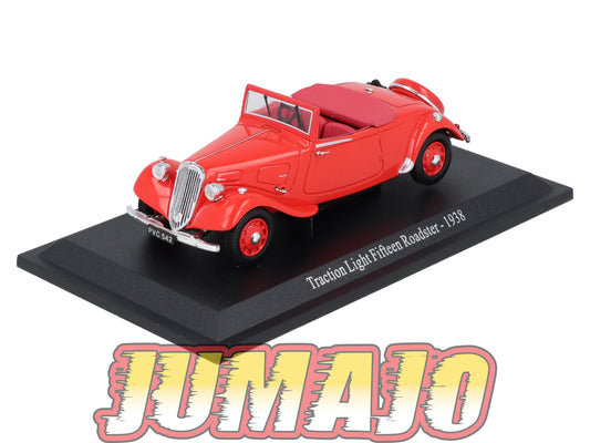 TRA30 Voiture 1/43 Atlas NOREV Traction Light Fifteen Roadster 1938